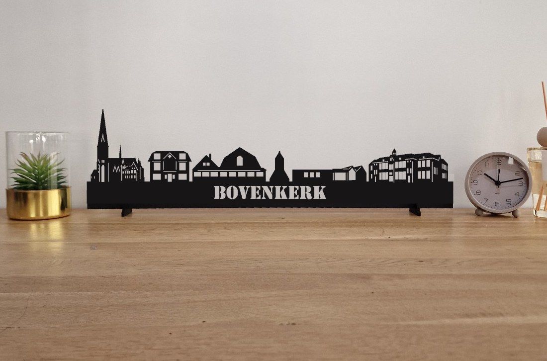 Skyline Bovenkerk – 55 cm | Zwart MDF