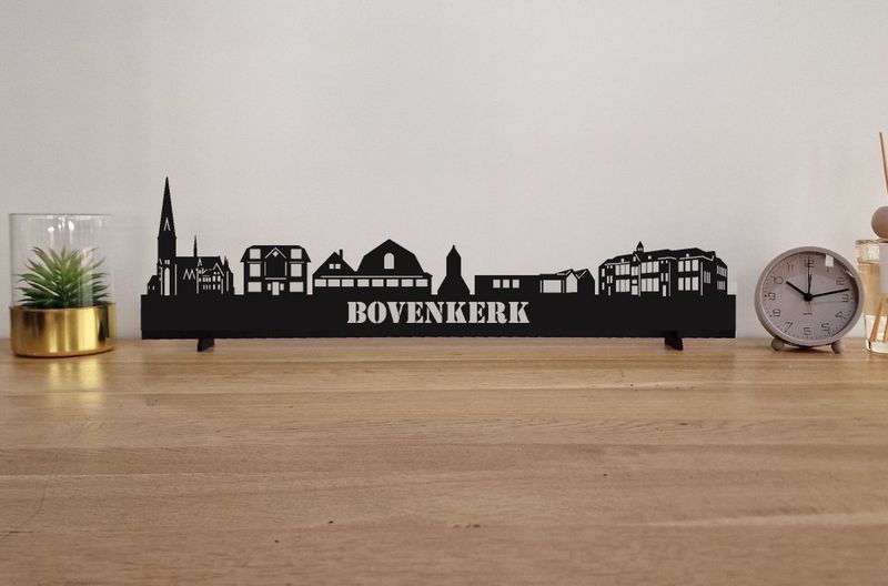 Skyline Bovenkerk – 55 cm | Zwart MDF