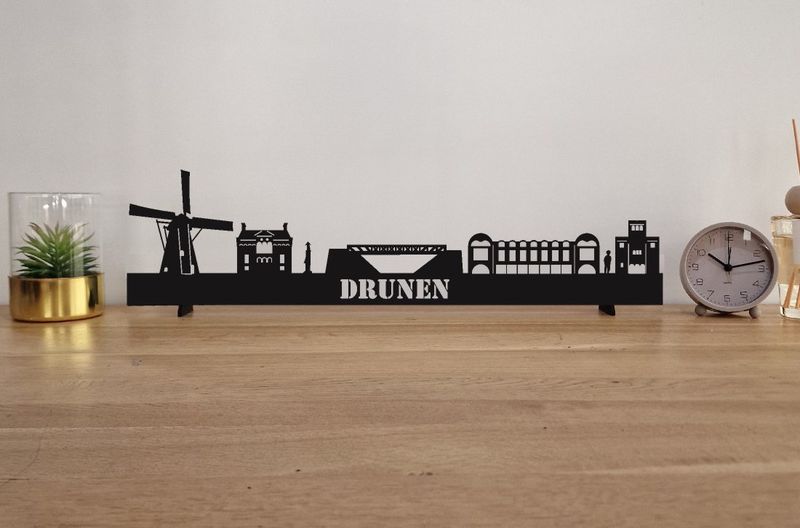 Skyline Drunen – 55 cm | Zwart MDF