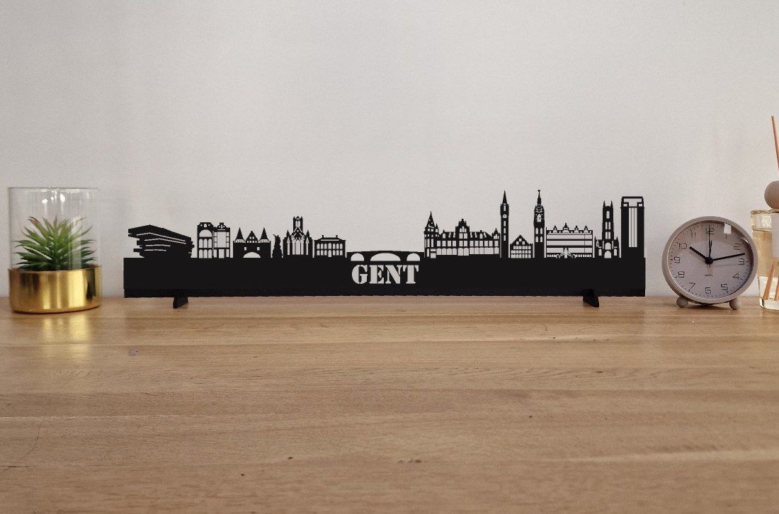 Skyline Gent – 55 cm | Zwart MDF