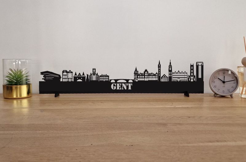 Skyline Gent – 55 cm | Zwart MDF