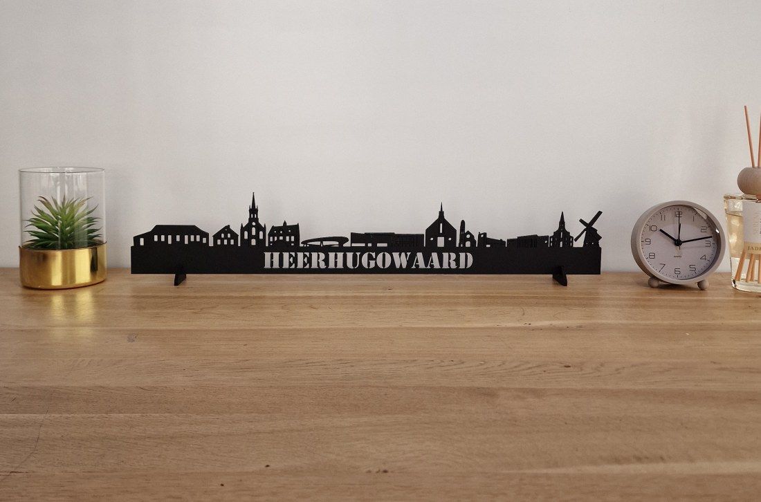 Skyline Heerhugowaard – 55 cm | Zwart MDF