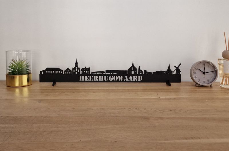 Skyline Heerhugowaard – 55 cm | Zwart MDF