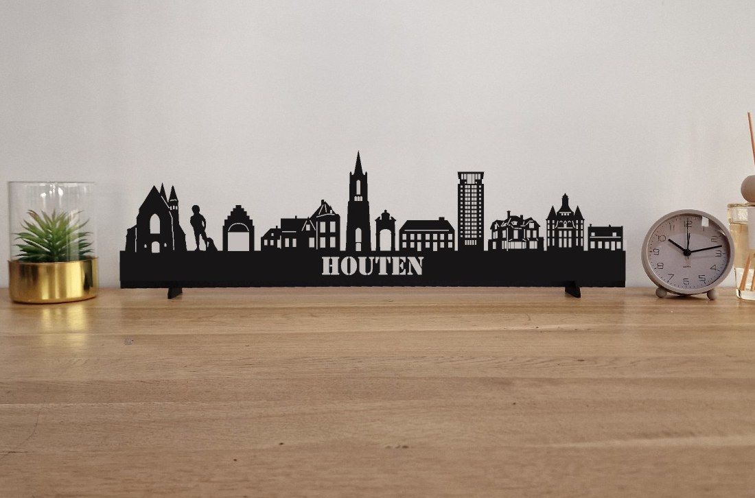 Skyline Houten – 55 cm | Zwart MDF