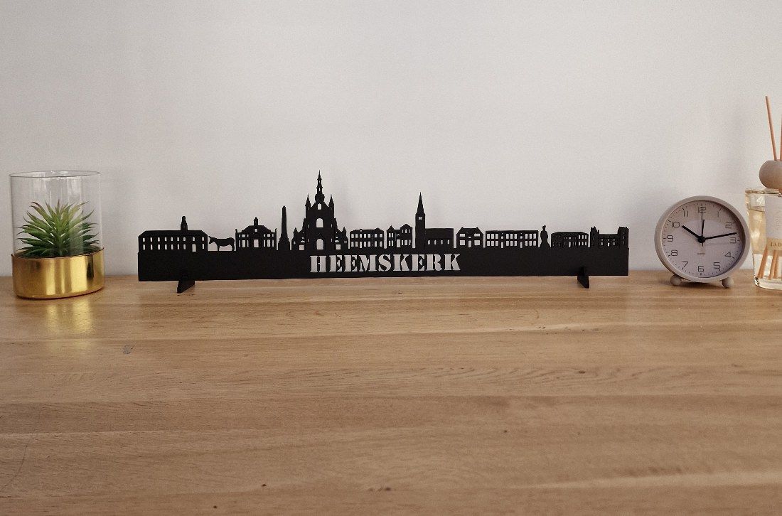 Skyline Heemskerk – 55 cm | Zwart MDF