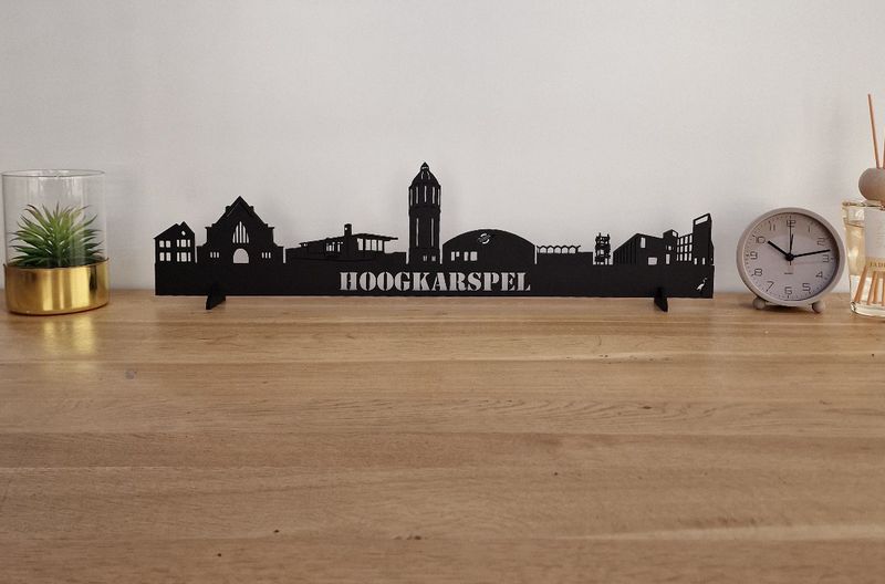 Skyline Hoogkarspel – 55 cm | Zwart MDF