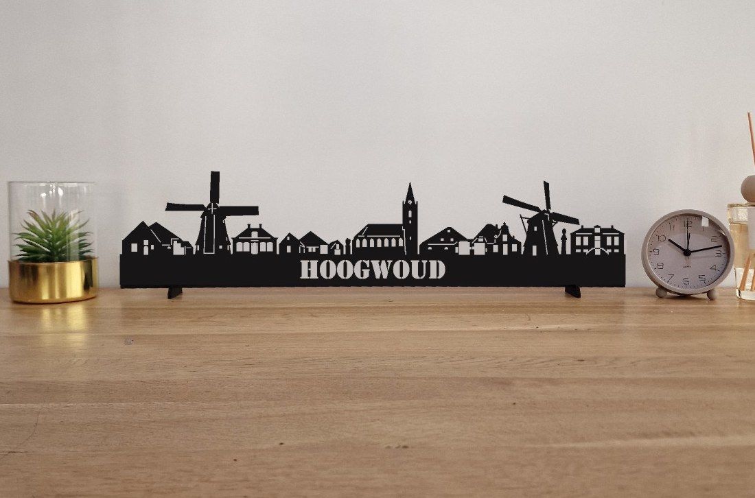 Skyline Hoogwoud – 55 cm | Zwart MDF