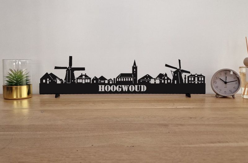 Skyline Hoogwoud – 55 cm | Zwart MDF