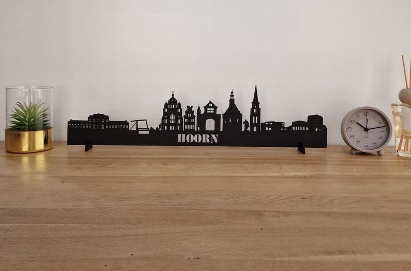 Skyline Hoorn – 55 cm | Zwart MDF