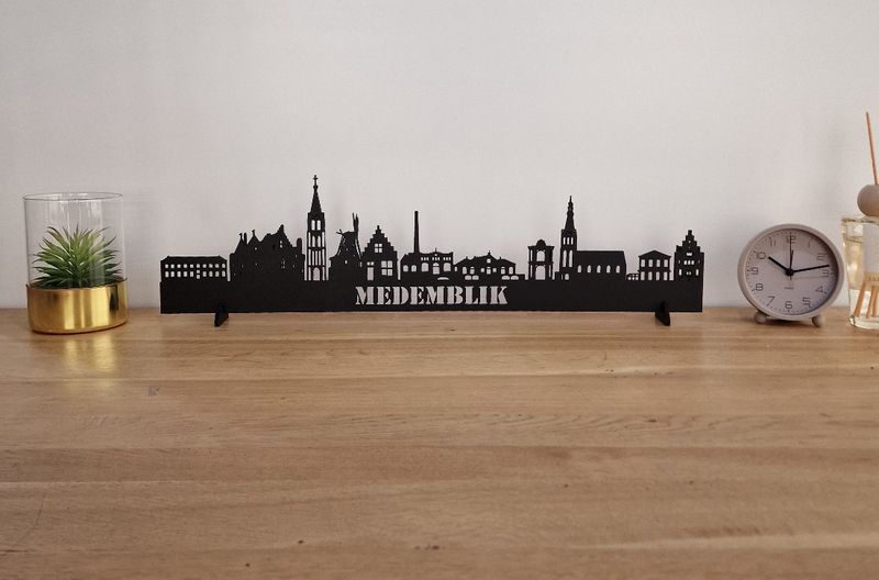 Skyline Medemblik – 55 cm | Zwart MDF