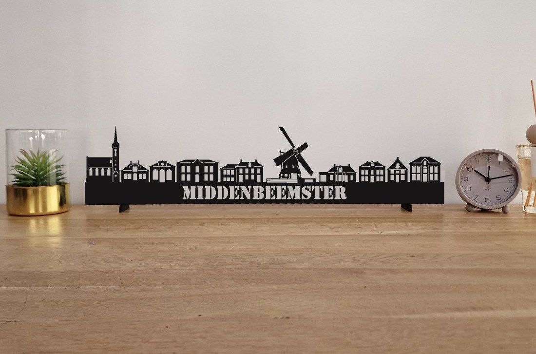 Skyline Middenbeemster – 55 cm | Zwart MDF