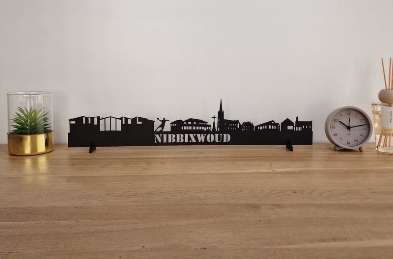 Skyline Nibbixwoud – 55 cm | Zwart MDF