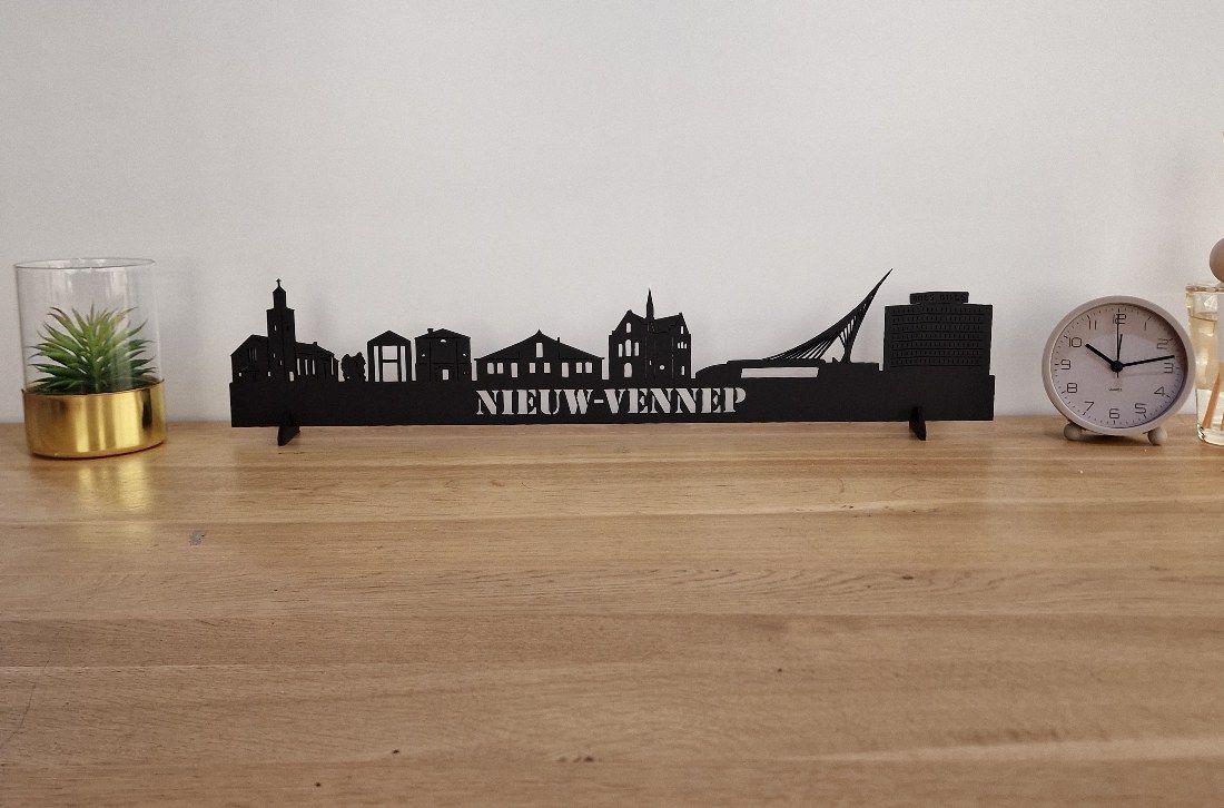 Skyline Nieuw Vennep – 55 cm | Zwart MDF