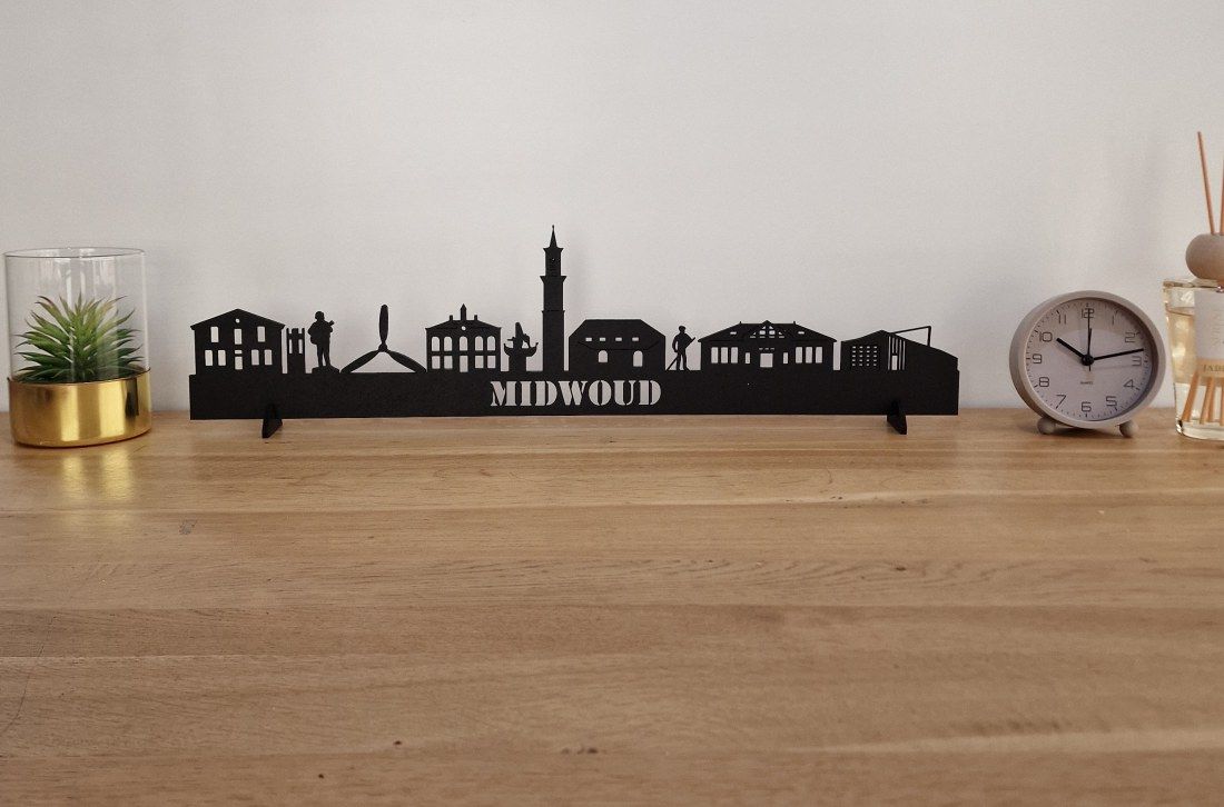 Skyline Midwoud – 55 cm | Zwart MDF