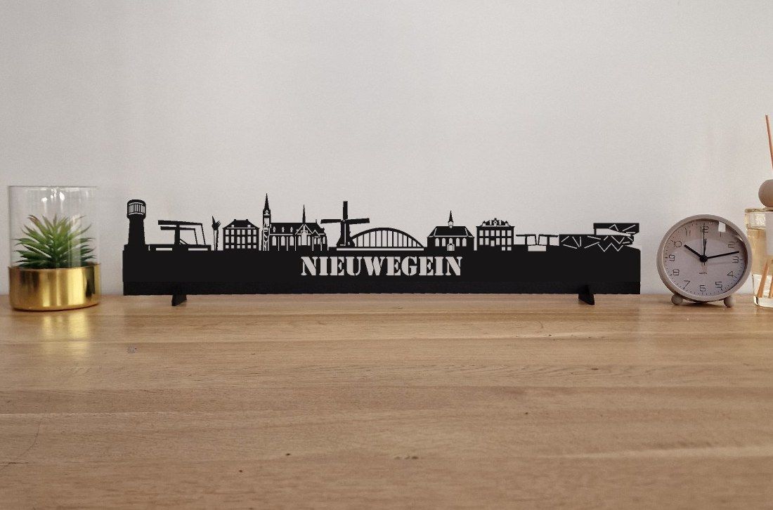 Skyline Nieuwegein – 55 cm | Zwart MDF