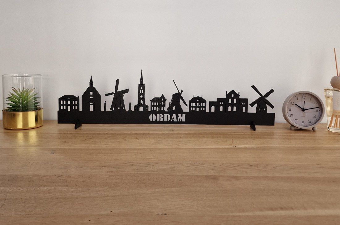 Skyline Obdam – 55 cm | Zwart MDF