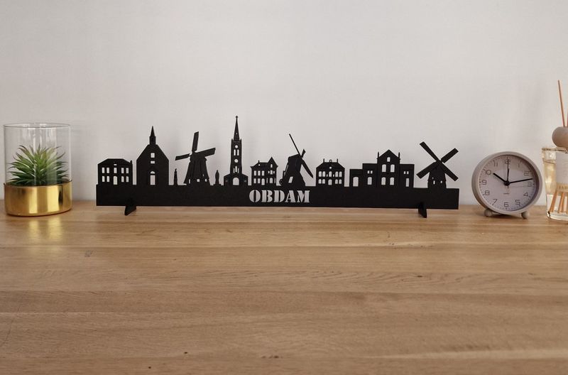 Skyline Obdam – 55 cm | Zwart MDF