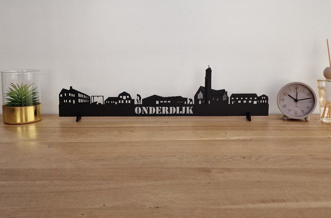Skyline Onderdijk – 55 cm | Zwart MDF