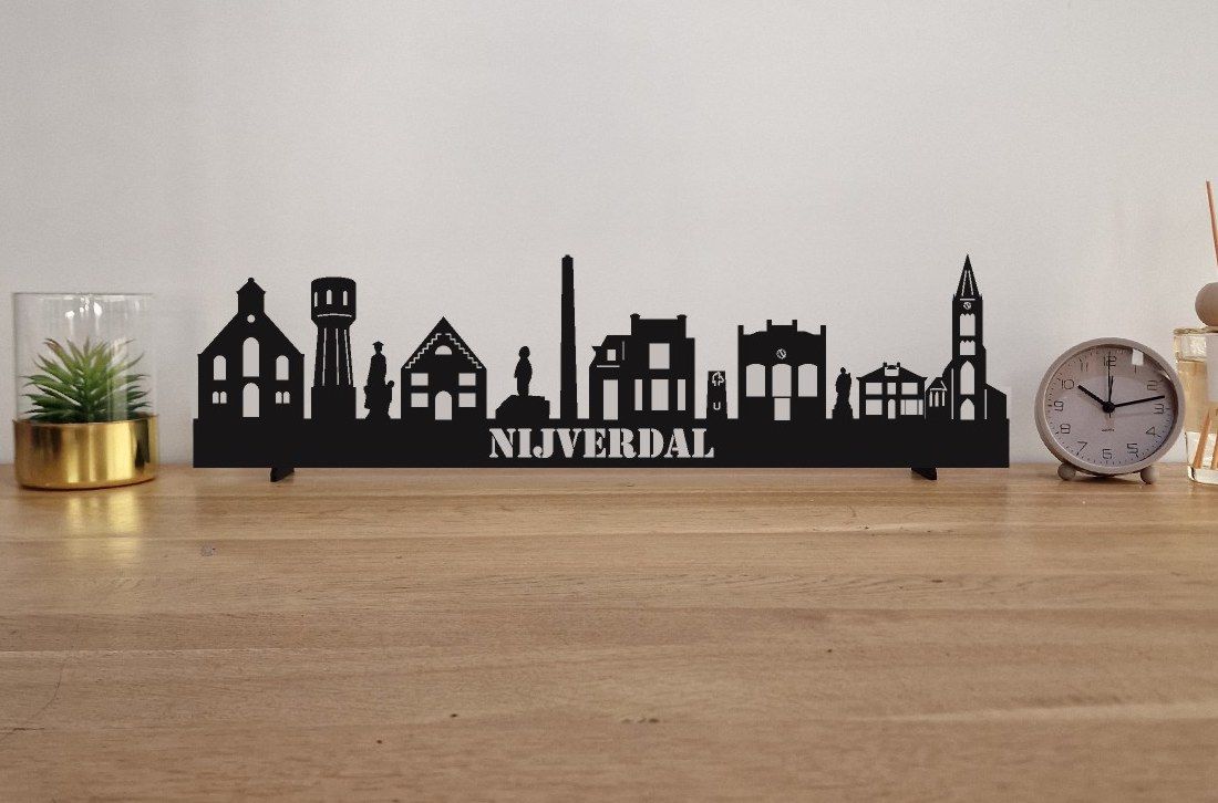 Skyline Nijverdal – 55 cm | Zwart MDF