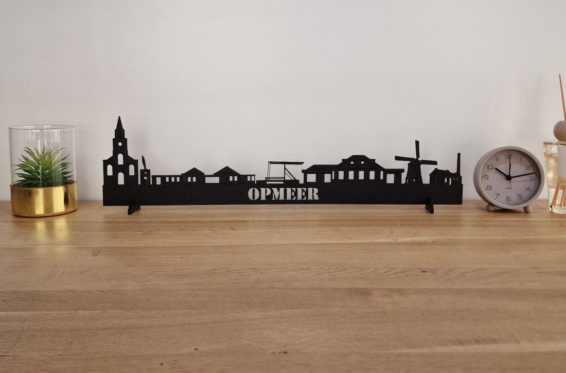 Skyline Opmeer – 55 cm | Zwart MDF