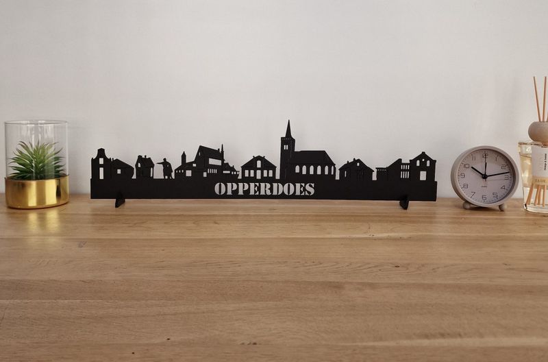 Skyline Opperdoes – 55 cm | Zwart MDF