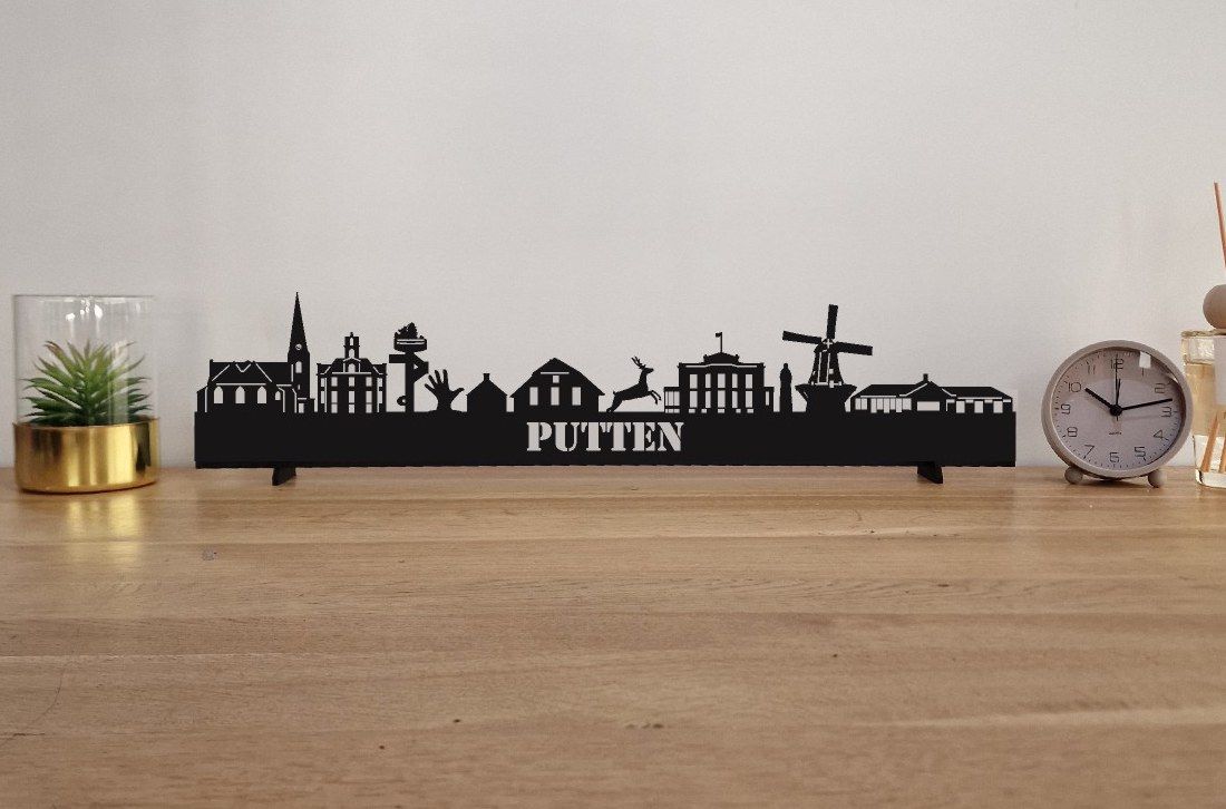 Skyline Putten – 55 cm | Zwart MDF