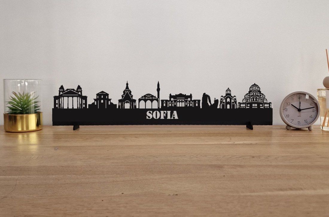 Skyline Sofia – 55 cm | Zwart MDF