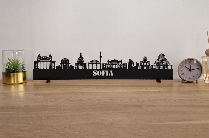 Skyline Sofia – 55 cm | Zwart MDF