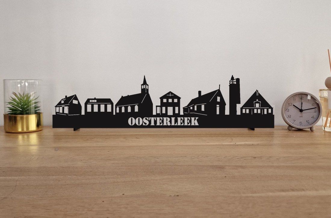 Skyline Oosterleek – 55 cm | Zwart MDF