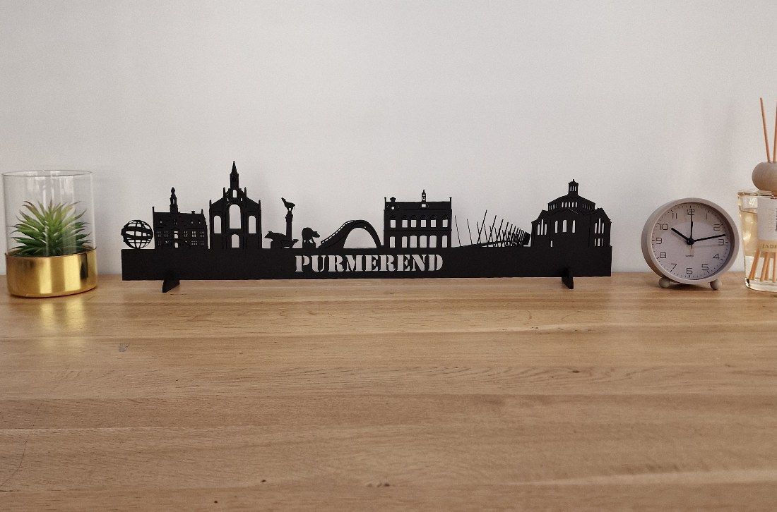 Skyline Purmerend – 55 cm | Zwart MDF