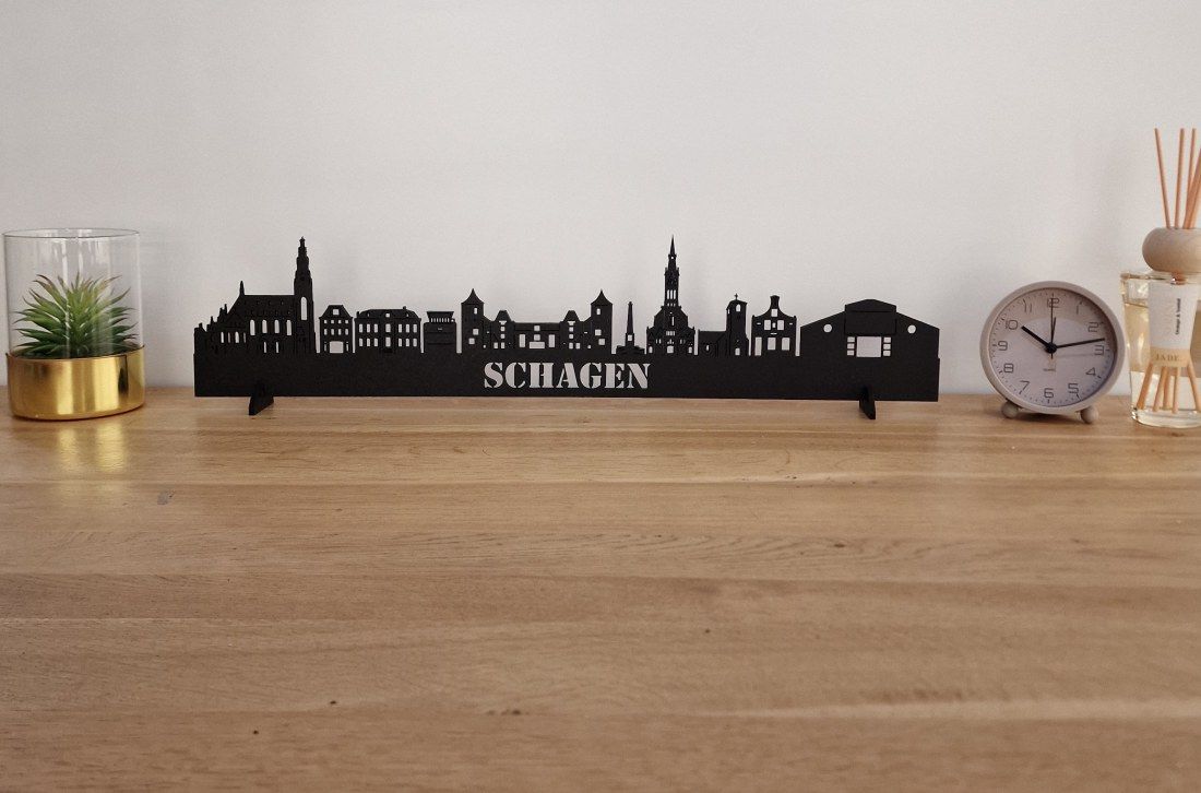Skyline Schagen – 55 cm | Zwart MDF