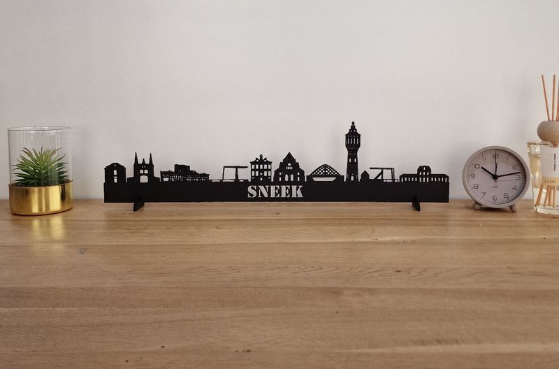 Skyline Sneek – 55 cm | Zwart MDF