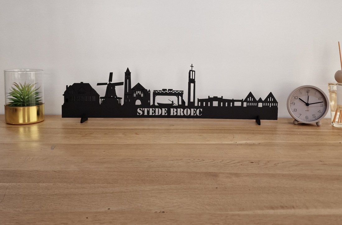 Skyline Stede Broec – 55 cm | Zwart MDF