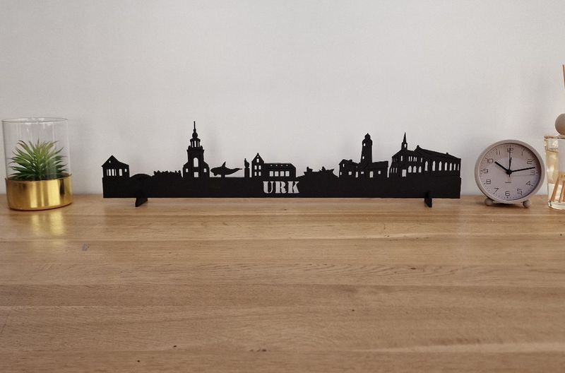 Skyline Urk – 55 cm | Zwart MDF