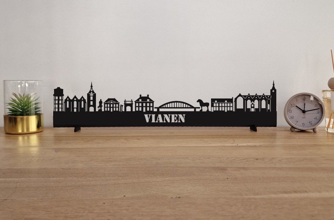 Skyline Vianen – 55 cm | Zwart MDF