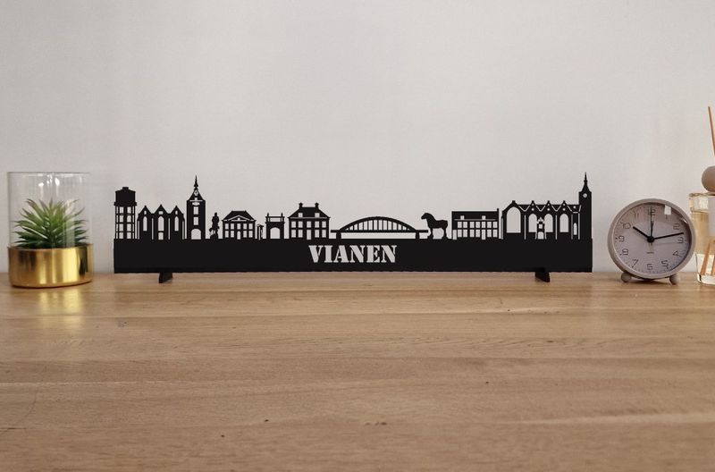 Skyline Vianen – 55 cm | Zwart MDF