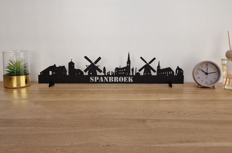 Skyline Spanbroek – 55 cm | Zwart MDF