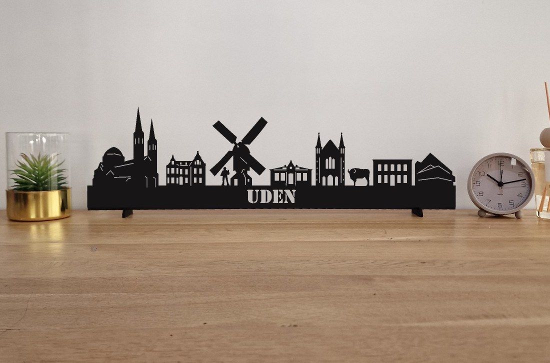 Skyline Uden – 55 cm | Zwart MDF