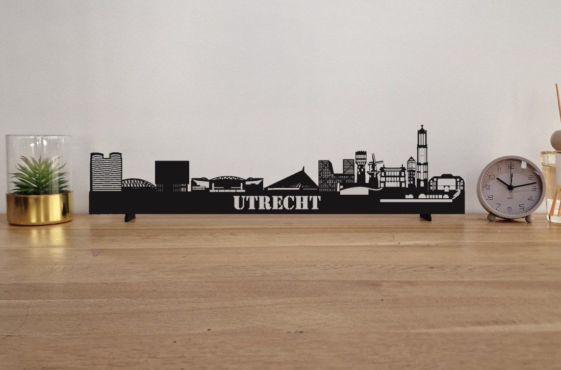 Skyline Utrecht – 55 cm | Zwart MDF