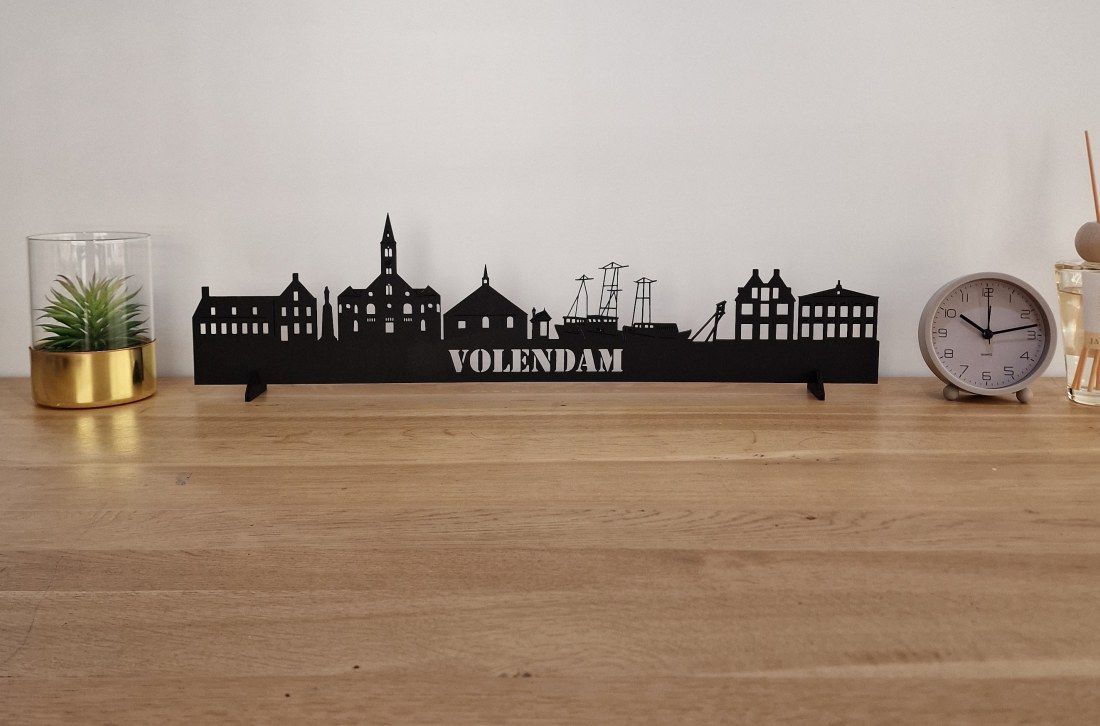 Skyline Volendam – 55 cm | Zwart MDF