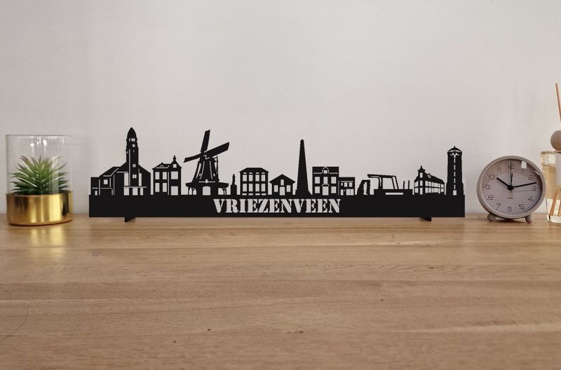 Skyline Vriezenveen – 55 cm | Zwart MDF