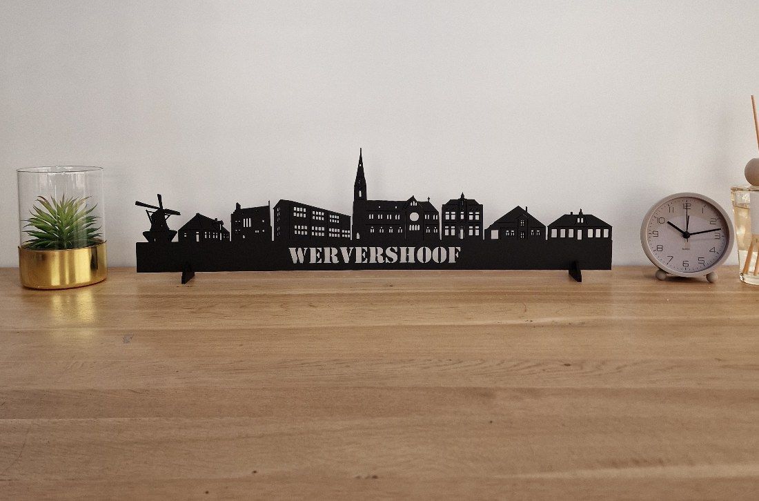 Skyline Wervershoof – 55 cm | Zwart MDF