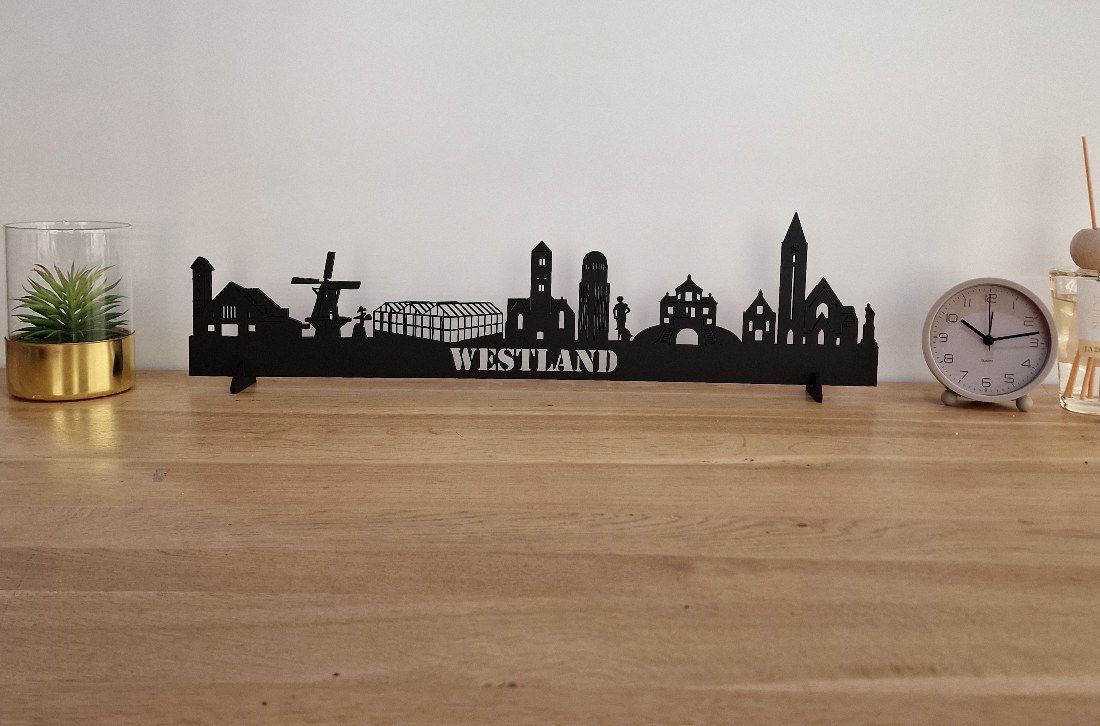 Skyline Westland – 55 cm | Zwart MDF