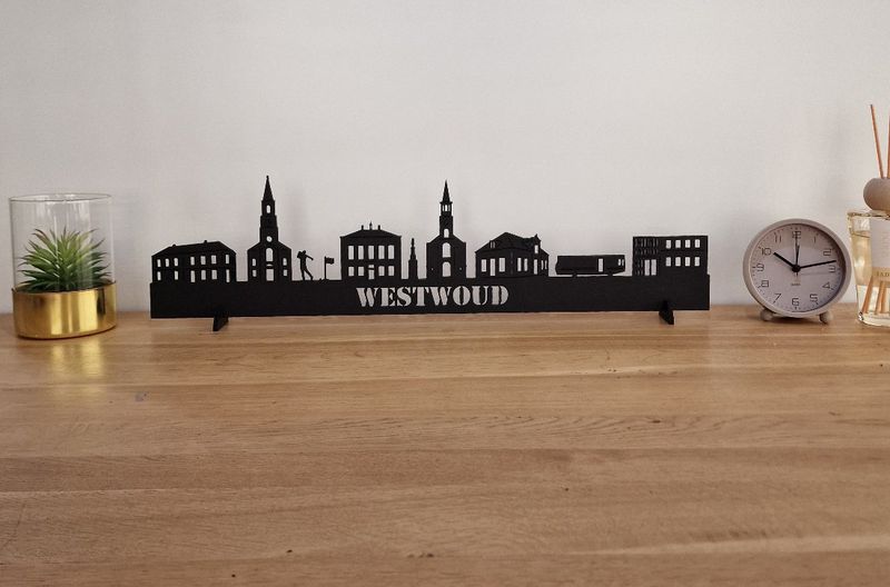 Skyline Westwoud – 55 cm | Zwart MDF