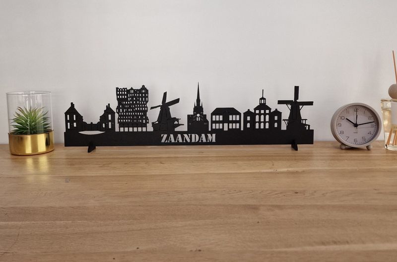 Skyline Zaandam – 55 cm | Zwart MDF