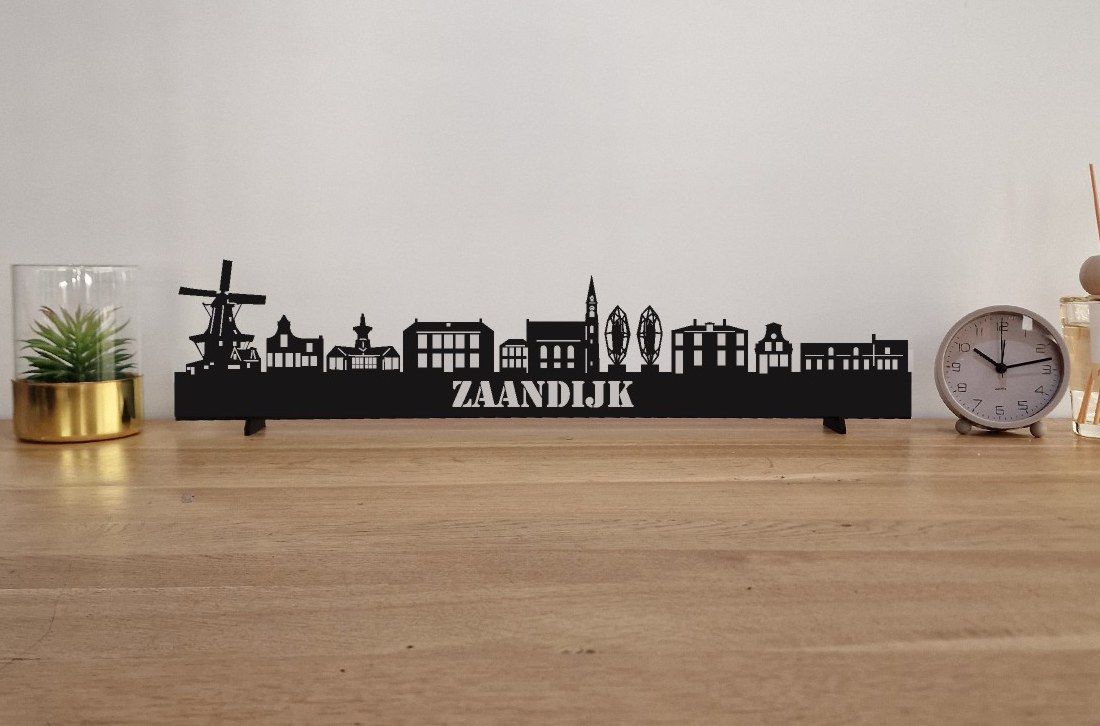 Skyline Zaandijk – 55 cm | Zwart MDF