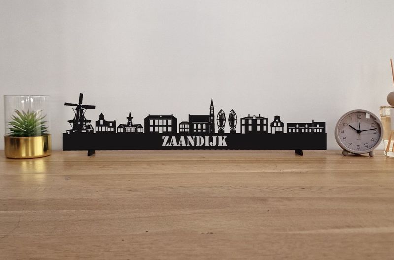 Skyline Zaandijk – 55 cm | Zwart MDF