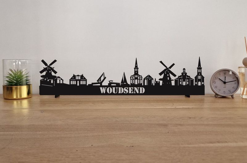 Skyline Woudsend – 55 cm | Zwart MDF