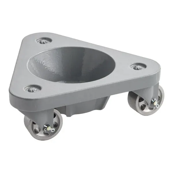 Medium Duty - Cast Steel Triangular Cup Dolly with Casters  - Model 2127
