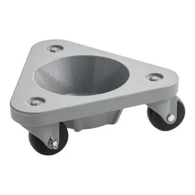 Medium Duty - Cast Steel Triangular Cup Dolly with Casters - Model 2127 Medium Duty - Cast Steel Triangular Cup Dolly with Casters - Model 2127